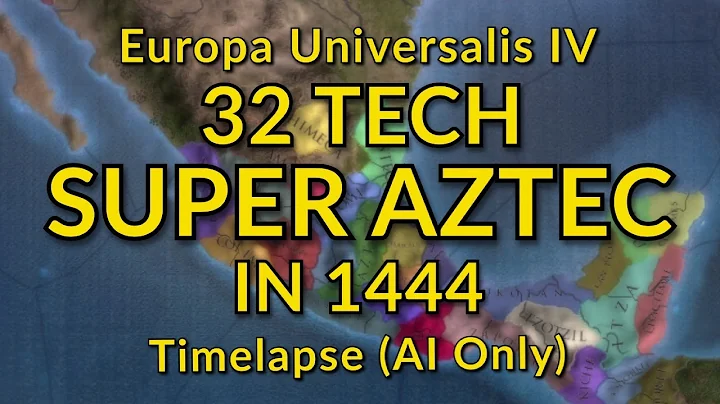 EU4 but the Aztecs have 32 Tech in 1444 | AI Timelapse 1444 - 4095