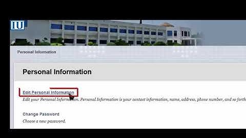 How to Update email in Blackboard Account