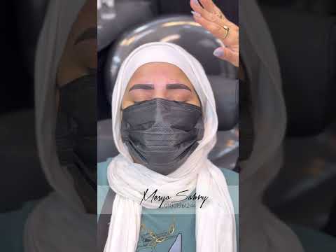 قبل وبعد تاتو الحواجب لون بنى روعه تاتو حواجب   تاتو حواجب تاتو شادينج