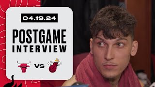 Tyler Herro Postgame Interview | Chicago Bulls vs. Miami HEAT | April 19, 2024