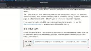 SQL - Injection (intro) - It is your turn