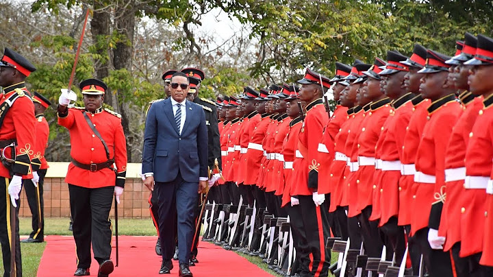 PRESIDENT OF BOTSWANA GIDEON DUMA BOKO ARRIVES IN MALAWI, PRESIDENT CHAKWERA WITH MDF HONOR GUARD