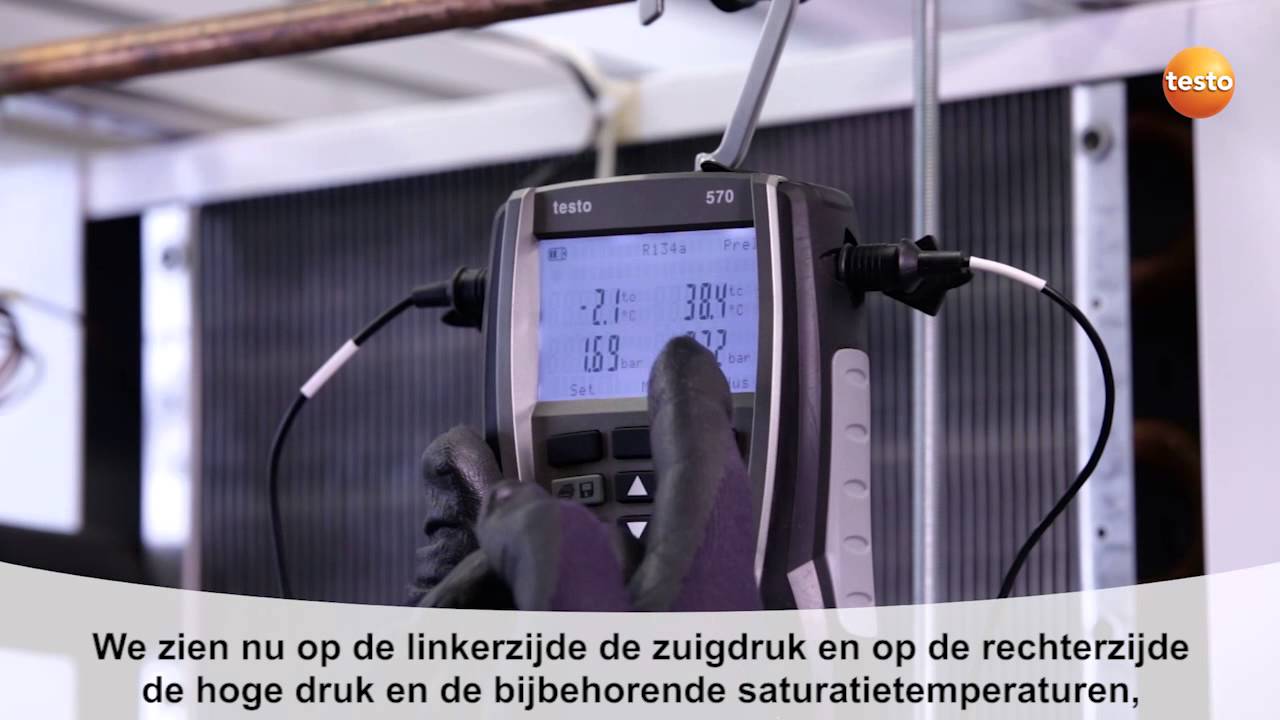 Inbedrijfsname van koelinstallatiesmet de testo 570