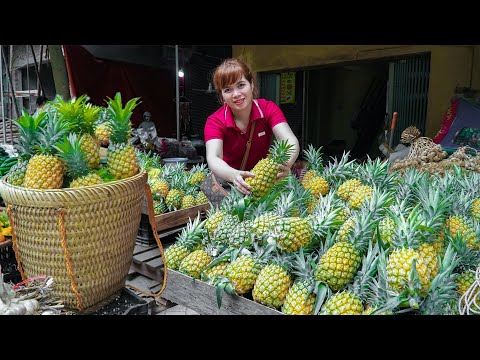 Harvesting Ripe Pineapple Spring Season Go to Market to Sell, Gardening Plants Care | Free New Life