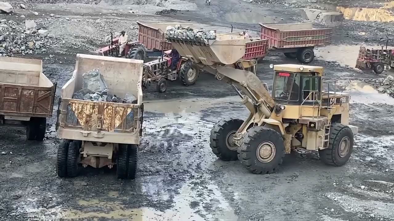 “Massive Loader Moving Tons of Rocks | Quarry Life”