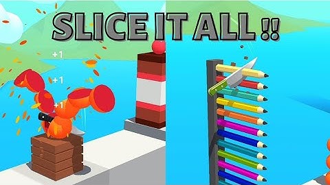 Slice it All 😱✨ All Levels Gameplay  New Update  Android , iOS  v.3