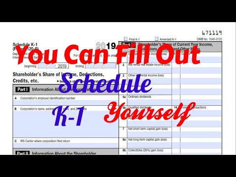 Come compilare Schedule K-1 Forma 1120 S