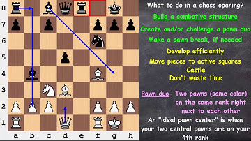 Beginner to Chess Master #5   What to do in a chess opening