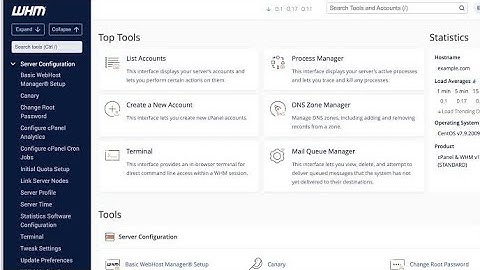 How to set up WHM Panel and Create CPANEL
