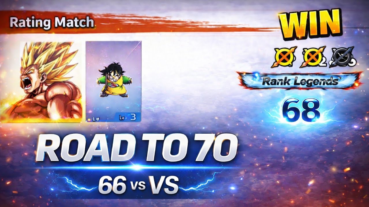 Road to BR 70 | Proud Ranked Match BR 66 vs BR 68 | Dragon Ball Legends