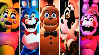 FNAF Security Breach - All Glamrock Toy Animatronics