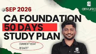 50 Days Realistic Plan | Successful or Unsuccessful ? September 2026 | CA Foundation
