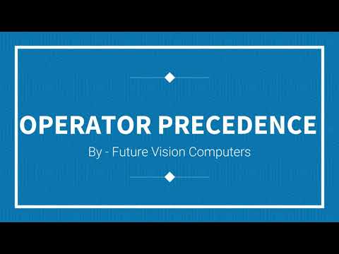 Capa de Operator Precedence | Learning Python Programming Class 24 | Python Tutorials in Hindi