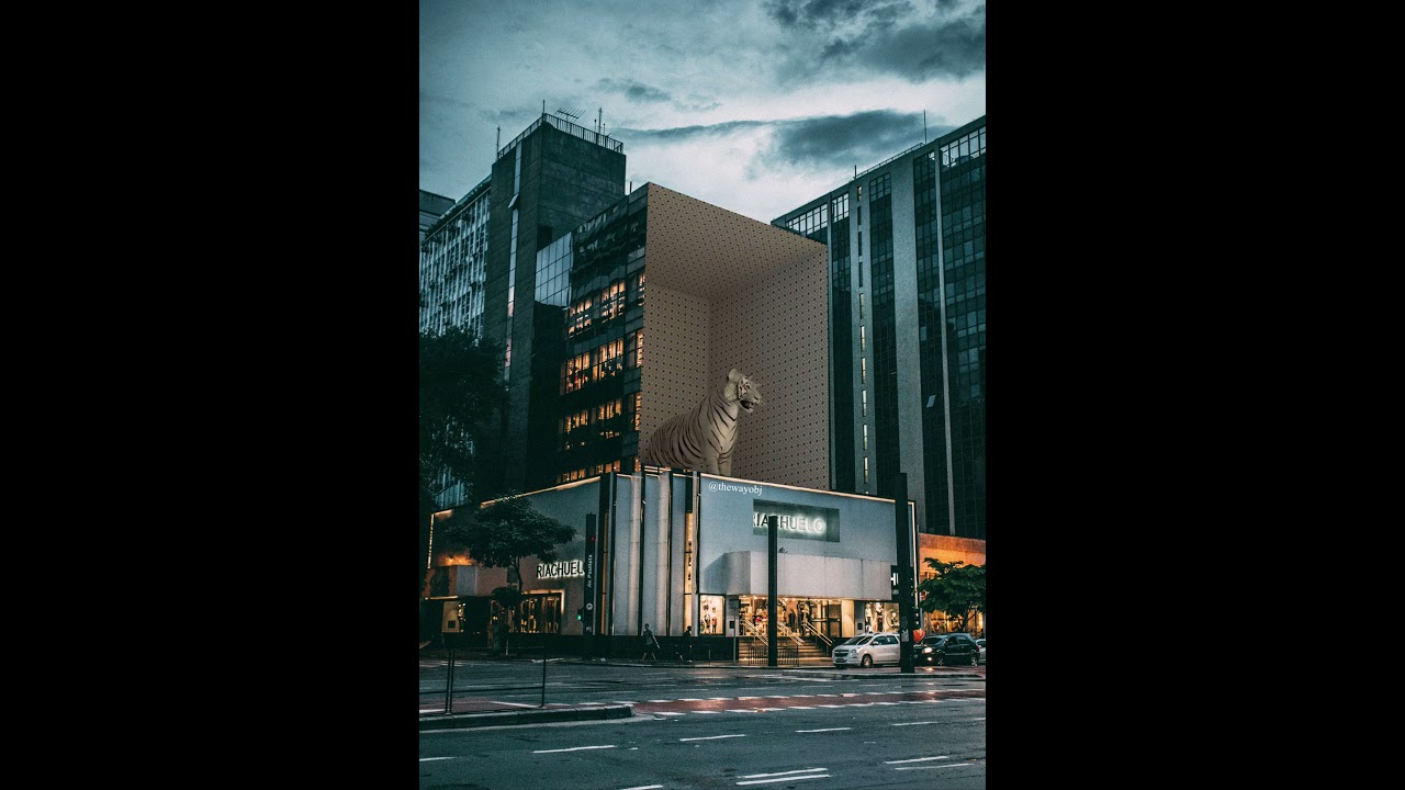 Creating a CGI Black Tiger on a Building in Blender