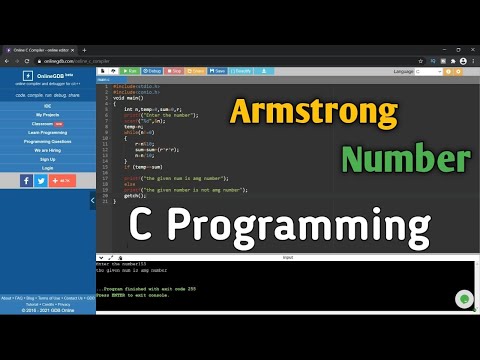 Armstrong Number Program in C Language // Armstrong number // C Language // Raj Tech