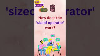How does the sizeof operator work? | C programming #shorts