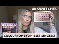 COLOURPOP BYOP SINGLE EYESHADOW COLLECTION, SWATCHES, TUTORIAL | BEST WEARABLE PRESSED POWDER SHADES