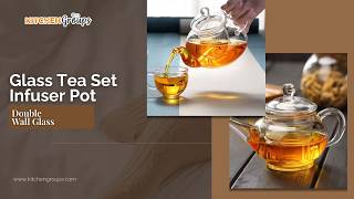 Elegant Glass Tea Set with Infuser 🍵✨