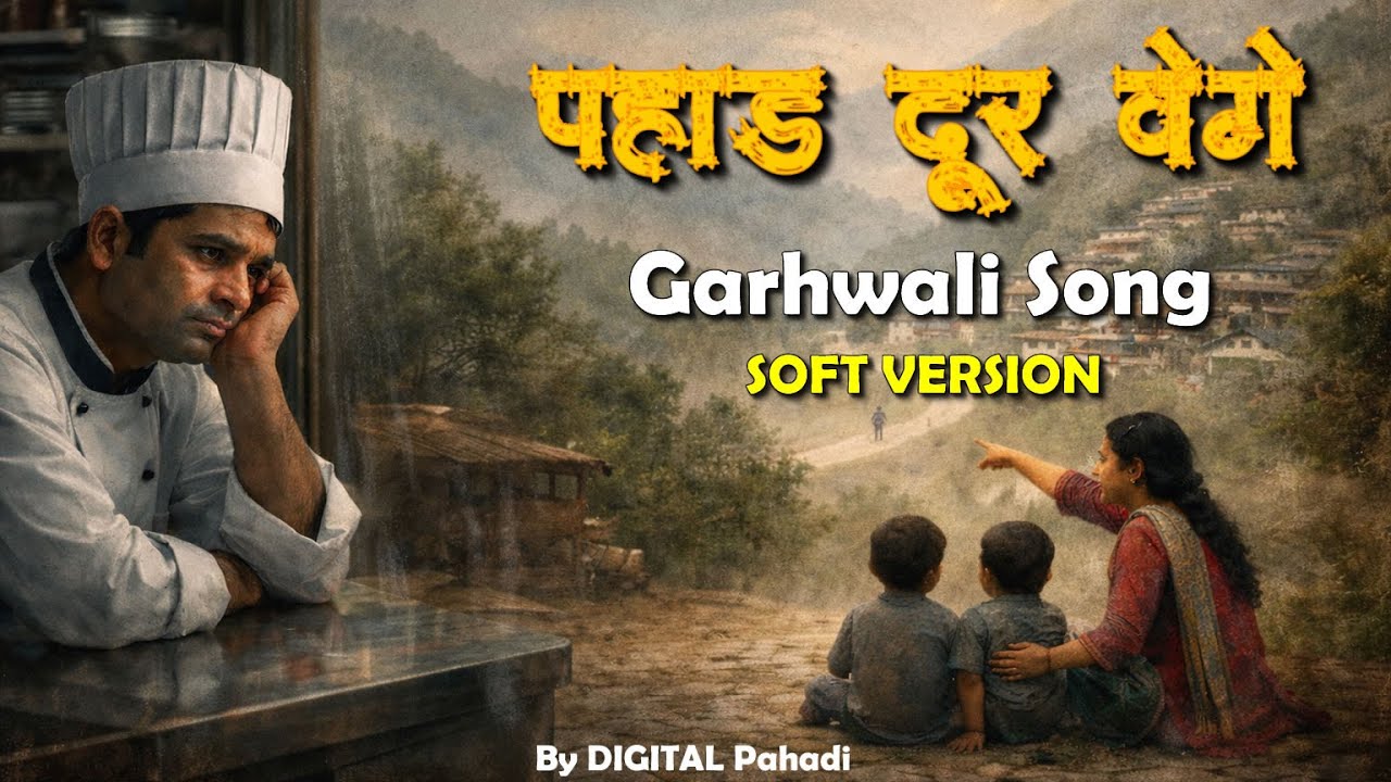पहाड़ दूर ह्वेगे | Pahad Dur Hwege Soft Version | Emotional Garhwali Song by DIGITAL Pahadi
