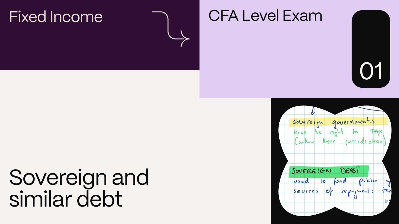Sovereign and similar debt (for the CFA Level 1 exam) - YouTube