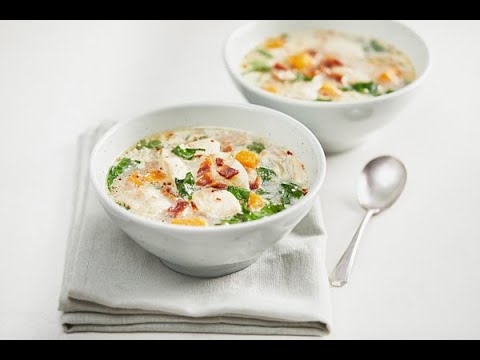 Chicken Pancetta and Sweet Potato Soup