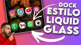 Impressionante DOCK estilo Liquid Glass, todos esperavam por isso! Funciona em qualquer android!