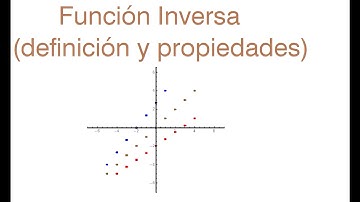 Función Inversa (definición y propiedades)