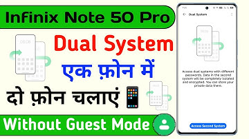 infinix note 50 pro turn on dual system setting | infinix note 50 pro turn on system cloner