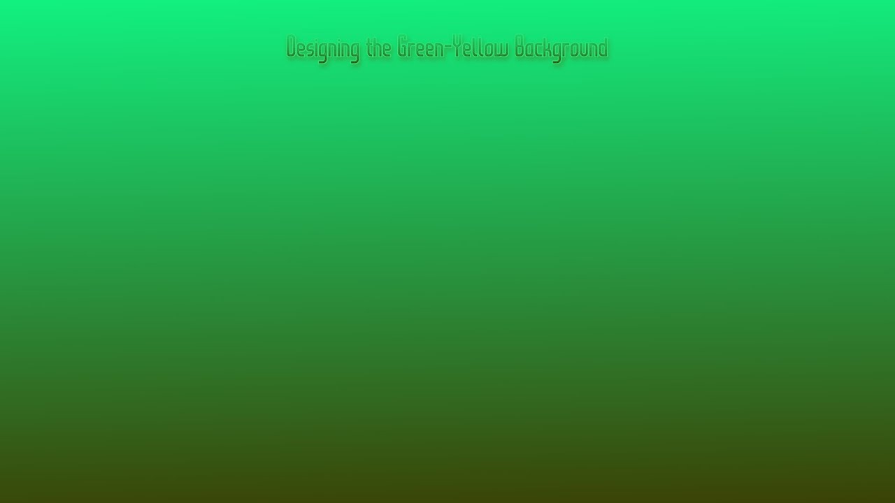 Designing the GreenYellow Background YouTube