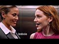 LESBIAN ELEVATOR HOT KISS Lesboia