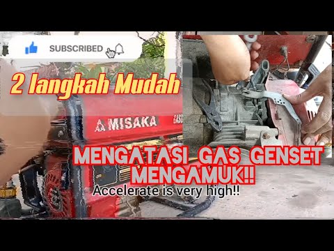 Service genset Lama tidak hidup dan mengatasi genset gas mengamuk_Over acceleration@Teknik_Tokusatsu