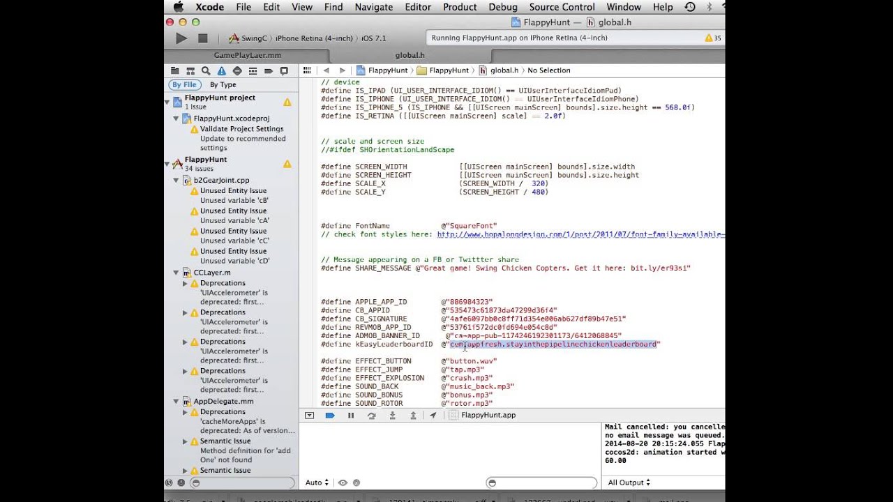 Swing Copters Source code clone iOS - Game Play AppsFresh - YouTube