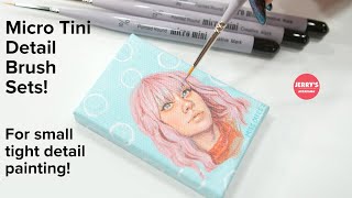 Great brushes for detail painting - The Micro Tini Detail Brush Sets by Creative Mark
