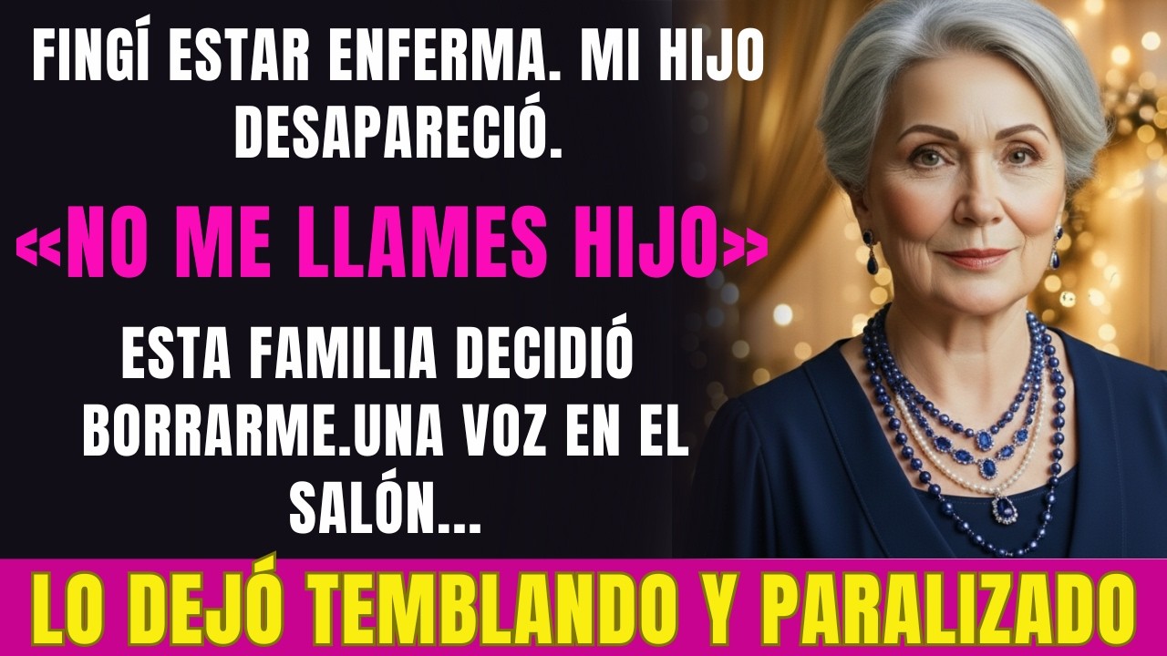 Mi hijo me echó de la boda: «¡NO ME LLAMES HIJO!»… una voz resonó en el salón y lo heló