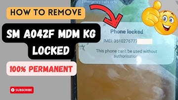 SM - A042F MDM [KG] Permanent REMOVE 100% with Pandora Tool #MDM #A042F #Mkofa #pandora #shots