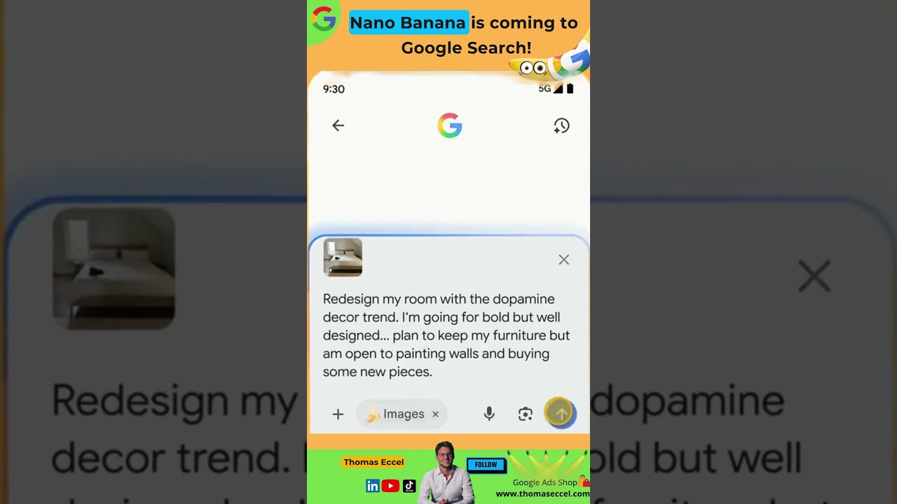 Nano Banana Image AI coming to Google Search 