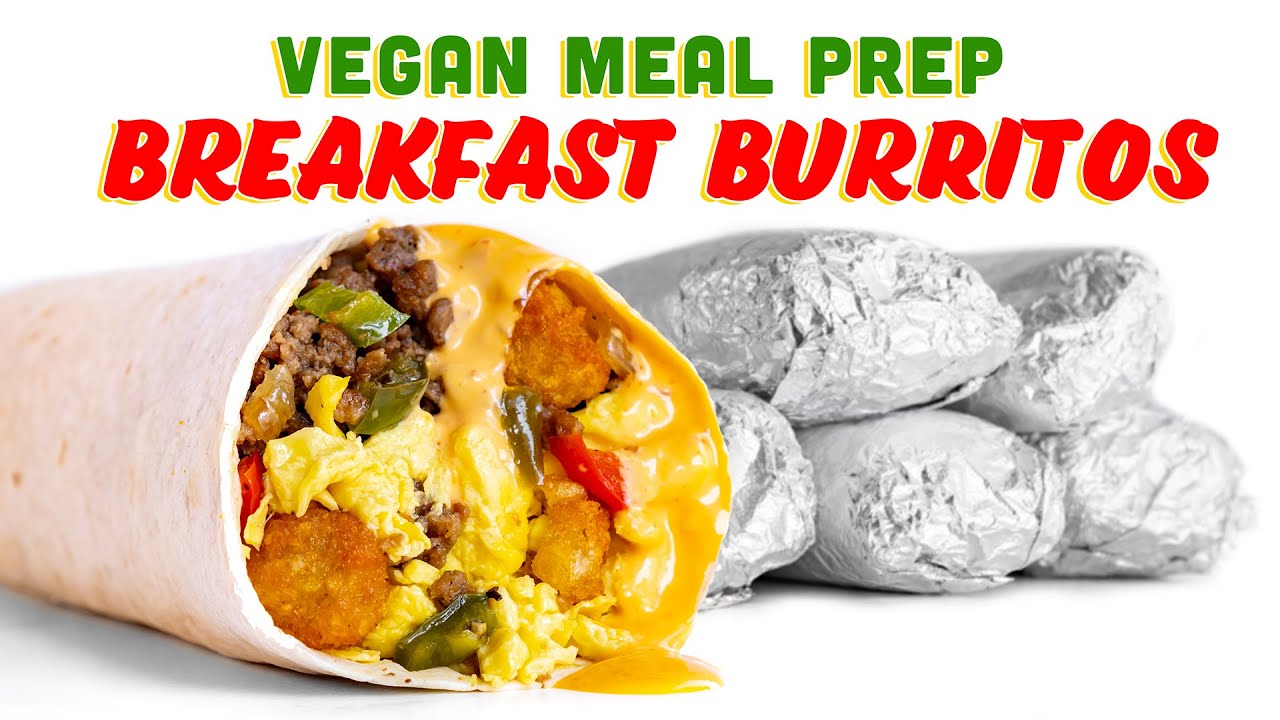 Vegan Beef & Bean Burritos - Thee Burger Dude