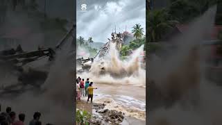 Helicopter Rescues Bus After It Falls Into the River! #usareels #rescue #viral #shorts