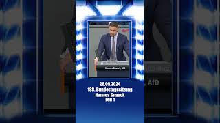 Hannes Gnauck Afd Spricht Klartext Zur Sicherheitslage Bundestagsrede Vom 26.09.2024 Teil 1