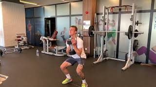 Banded Oscillation Goblet Squats