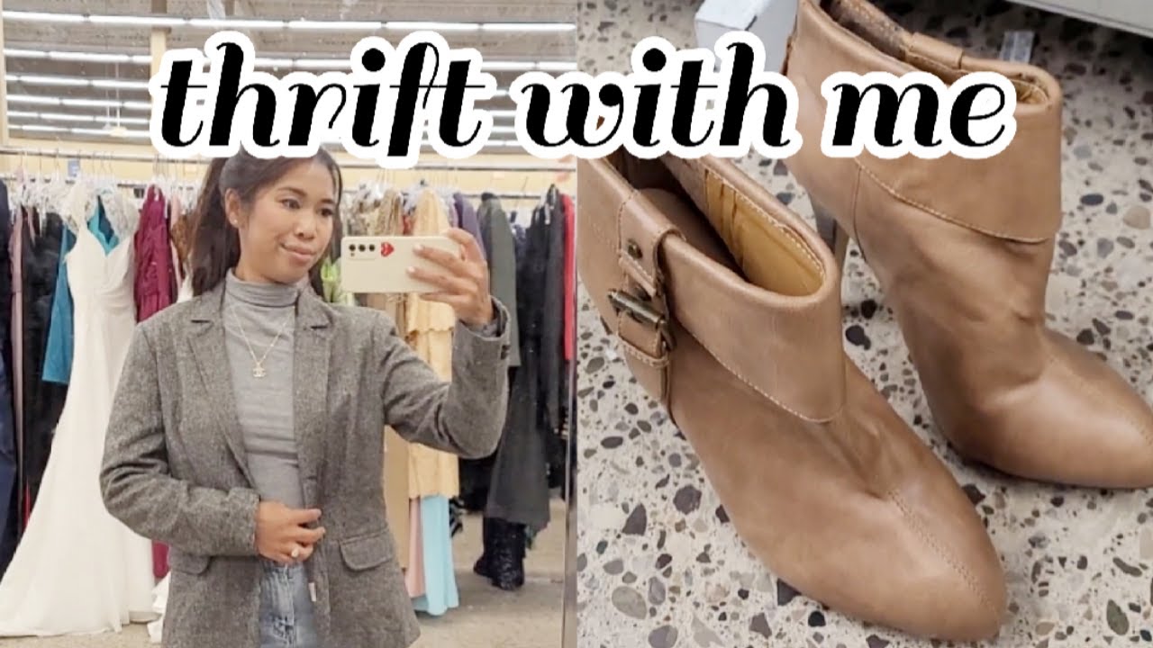 Thrift with me | Layering pieces for fall 🍁 + mini try-on haul - YouTube