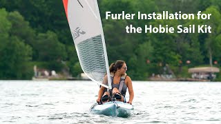 Sail Furler installation for Hobie kayak sail kit.