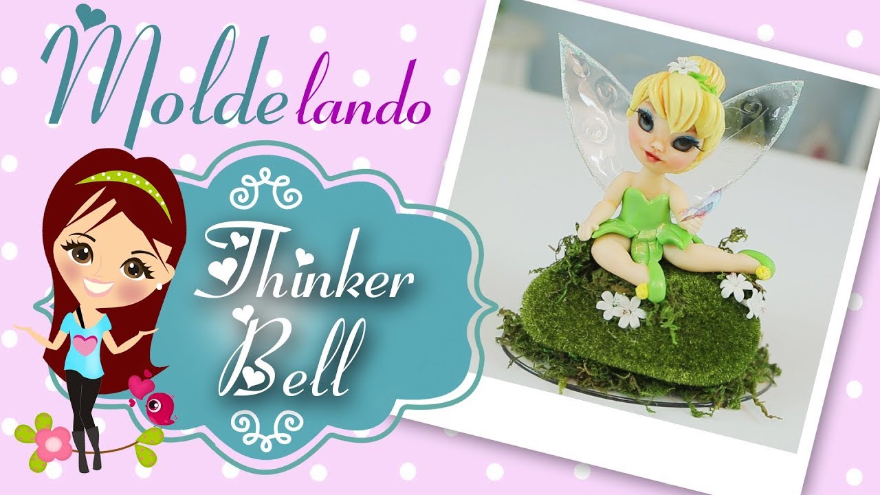 Thinker Bell de Biscuit - MOLDElando - Molde Fadas e Sonhos By Bia Cravol