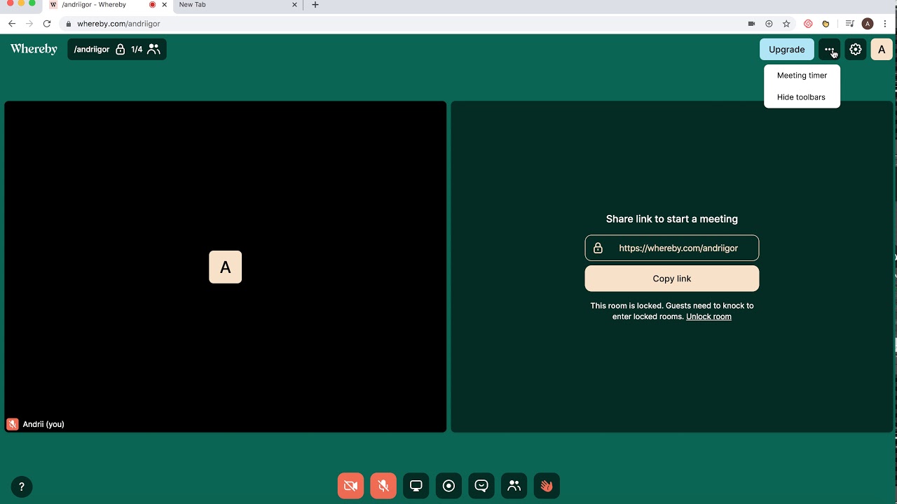 How To SHOW MEETING TIMER In WHEREBY YouTube How To SHOW MEETING TIMER In WHEREBY YouTube
