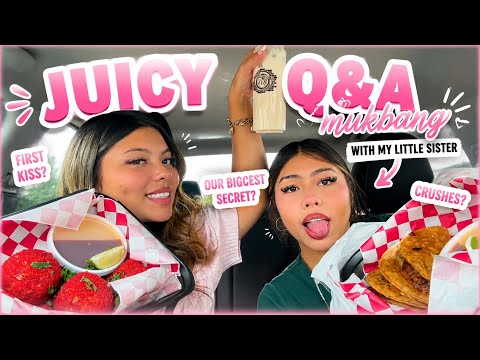 Q&A mukbang with my little sister | Analeigha Nguyen