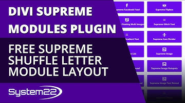 Divi Supreme Modules Free Supreme Shuffle Letter Module Layout 👈