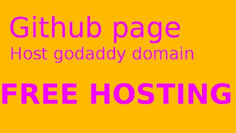 How to host a custom domain free forever with github page?