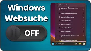 Windows Websuche deaktivieren