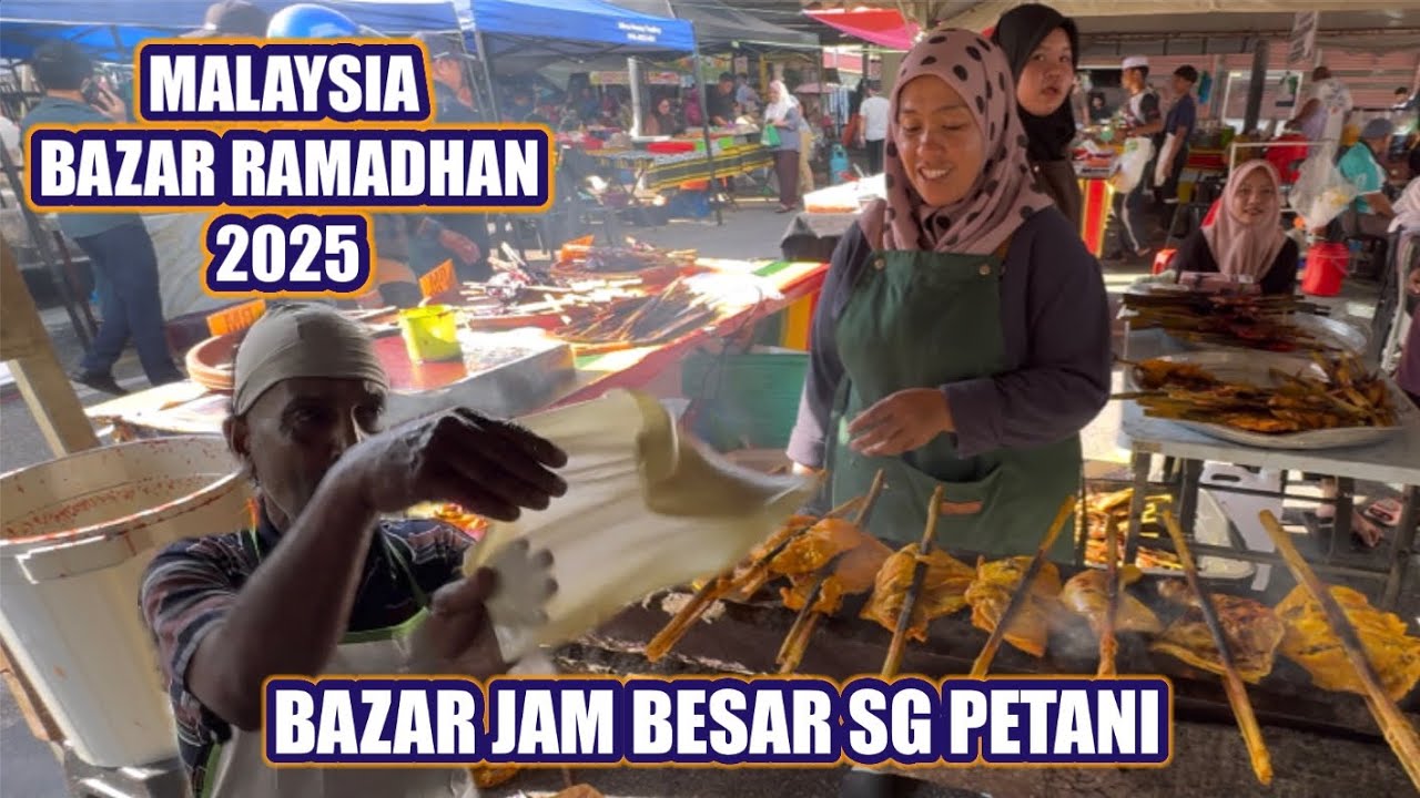 BAZAR RAMADHAN JAM BESAR SG PETANI, BERIANI AYAM TANAM 5 KAWAH, MALAYSIA RAMADAN STREET FOOD.