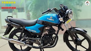 Yamaha Ybr Blue & Black In Rx100 Design Modified Paintingfromcm.